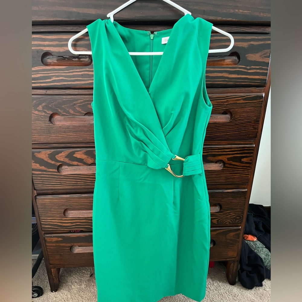 Calvin Klein Green Sleeveless Dress